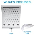 thumbnail image 6 of Oxygenics Curve 3-Setting Rain Shower Head, Various Finishes, 6 of 10