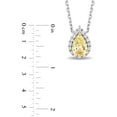 thumbnail image 6 of 0.65 CT. TW Pear Cut Natural Yellow Halo Diamond Pendant in 18K Gold, 6 of 6