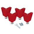 thumbnail image 1 of Seville Classics UltraHD 6" Tall Leveling Feet with Rubber Base, Set of 4 or 6, 1 of 5