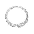 thumbnail image 3 of Diamond Cut Sculpted Bangle in Sterling Silver, 3 of 7