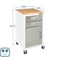 thumbnail image 3 of Seville Classics UltraHD 2-Drawer Rolling Storage Cabinet, 3 of 14