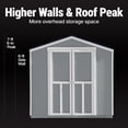 thumbnail image 7 of Handy Home Products Gable 8' x 7'.5" Value Outdoor Wooden Shed, 7 of 16