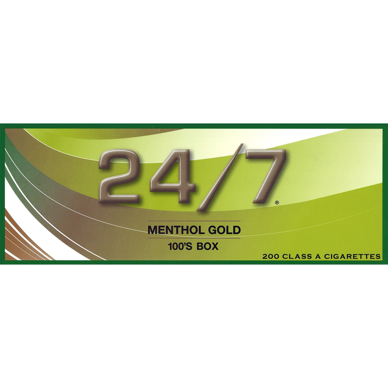 24/7 Menthol Gold 100 Box 20 ct., 10 pk