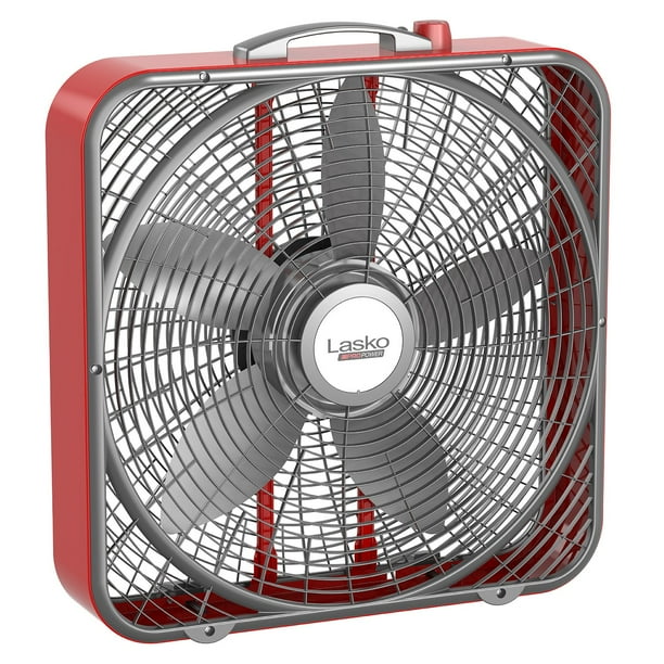 その他 LASKO BOX FAN Lasko Black Box Fan 20 in. 3-Speed for Home with Save Smart