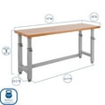 thumbnail image 5 of Seville Classics UltraHD® 6-Piece Steel Garage Cabinet Storage Set With Height Adjustable Workbench, 12 Feet Wide, 5 of 21