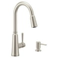 thumbnail image 1 of Moen Trew Spot Resist Stainless Single Handle Pulldown Kitchen Faucet, 1 of 8