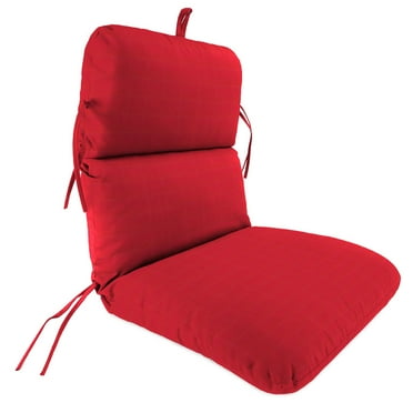 Sunbrella 22" x 45"  Solid Rectangular Knife Edge Outdoor Chair Cushion with Ties and Hanger Loop