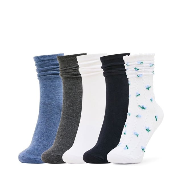 Steve Madden Women's 5-Pack Crew Sock