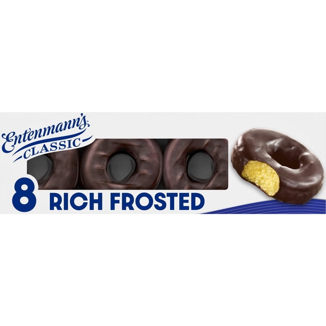 Entenmann's Classic Rich Frosted Donuts, 8 count, 16.5 oz