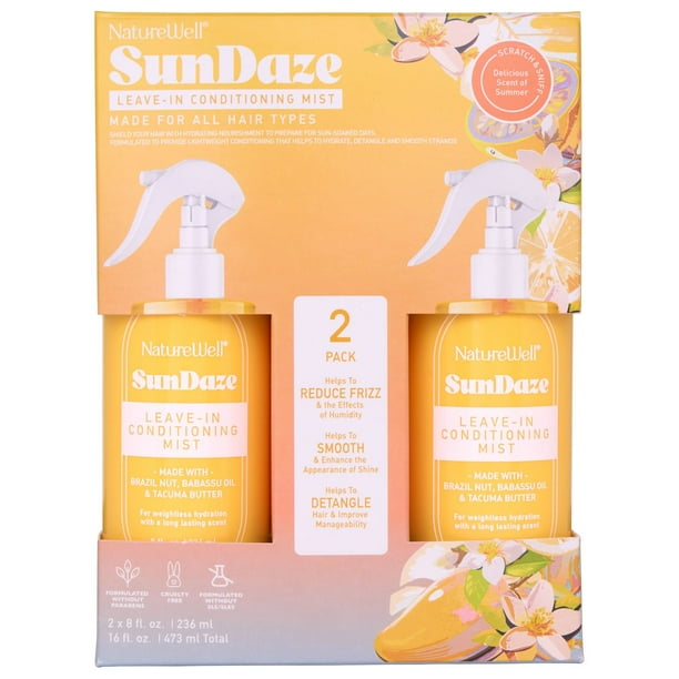 NatureWell Sundaze Leave In Conditioning Mist, 8 oz., 2 pk
