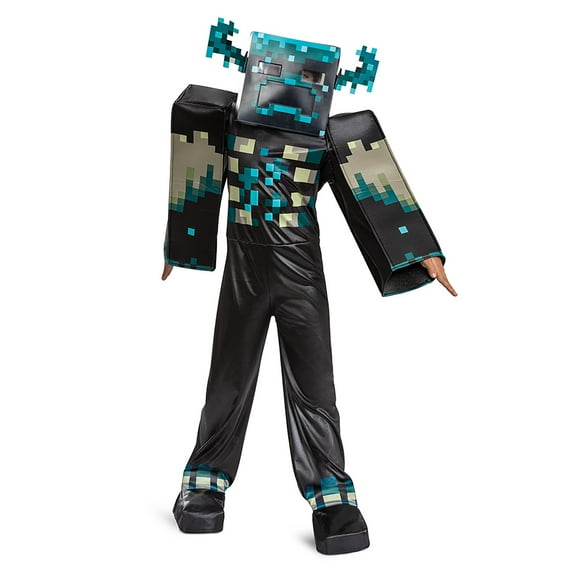 Minecraft Warden Children's Deluxe Glow-In-The-Dark Costume