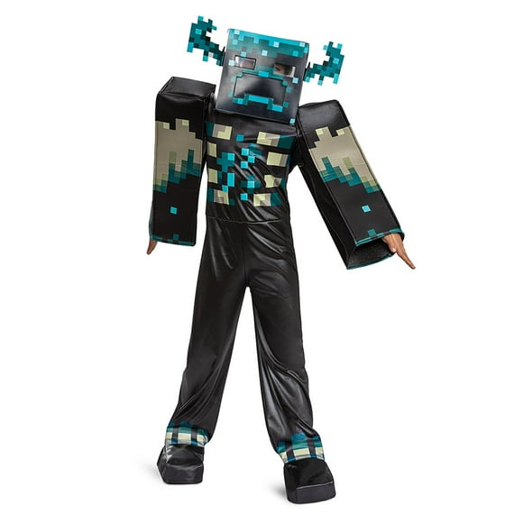 Minecraft Warden Children's Deluxe Glow-In-The-Dark Costume