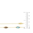 thumbnail image 5 of Multi-Gemstone Marquise Cut Station Necklace in 14K Gold, 5 of 5
