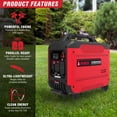thumbnail image 3 of 2,600/2,000-Watt AiPower Gas Inverter Perfect for Tailgating and Camping, 3 of 8