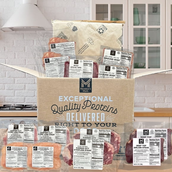Member’s Mark Premium Beef, Pork, and Chicken Curated Box, Frozen, 12.25 lbs.