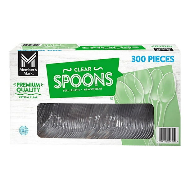 Member's Mark Clear Plastic Spoons, Heavyweight 300 ct. - Samsclub.com