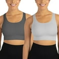 thumbnail interactive-video image 1 of Member's Mark Women's 2 Pack Racerback Sports Bra, 1 of 12