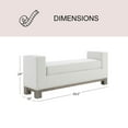 thumbnail image 3 of Cape Cod Upholstered Ottoman Bench, Assorted Sizes & Colors, 3 of 9