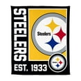 thumbnail image 1 of Logo Brands Pittsburgh Steelers 60"x70" Super Plush Blanket, 1 of 6