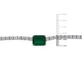 thumbnail image 6 of Lab Created Gemstone Tennis Necklace in Sterling Silver, 6 of 6