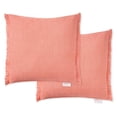 thumbnail image 1 of Town & Country Everyday Rio Solid Fringe Decorative Pillow, Set of 2, 1 of 11