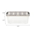 thumbnail image 9 of IRIS USA, Stack & Pull 13 Quart Clear Plastic Storage Box, 10.98" W x 16.50" L x 6.53" H, 8 Piece Set, 9 of 9