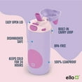 thumbnail image 5 of Ello Ellies 2-Pack 12oz Kids Stainless Steel Vacuum Insulated Water Bottle with Straw & Leak-Proof Lid, 5 of 6