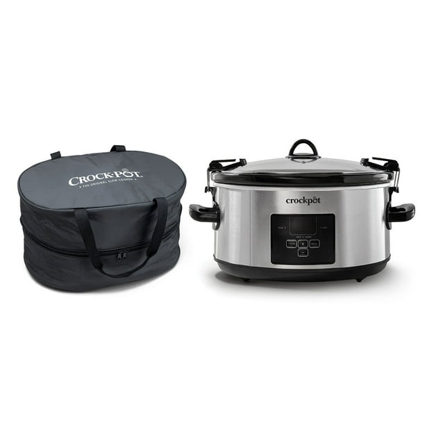 Crock-Pot 7-Qt. Cook & Carry Digital Countdown Slow Cooker with
