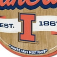 thumbnail image 4 of YouTheFan Illinois Fighting Illini 17"x12.5" 3D Multi-Layered Fan Cave Sign, 4 of 5