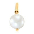 thumbnail image 3 of Freshwater Cultured Pearl Charm Paperclip Bracelet in 14K Gold, 3 of 9