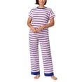 thumbnail image 1 of Nautica 2-Piece Short Sleeve Top and Pant PJ Set, 1 of 7