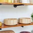 thumbnail image 3 of iDesign Set of 2 Natural Paulownia Wood Tall Turntable Organizers, 11" x 4" x 11”, 3 of 10