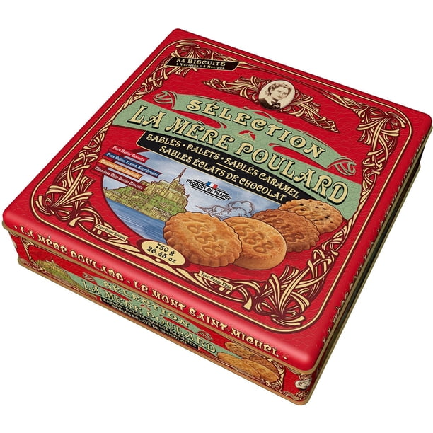 La Mère Poulard French Butter Cookies, 4 Flavors 26.45oz