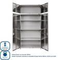 thumbnail image 5 of Seville Classics UltraHD 8-Piece Steel Garage Cabinet Storage Set With Rolling Workbench, 14 Feet Wide, 5 of 21