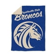 thumbnail image 1 of Logo Brands Fayetteville State Broncos Luxe Dreams Throw, 60" x 80", 1 of 6