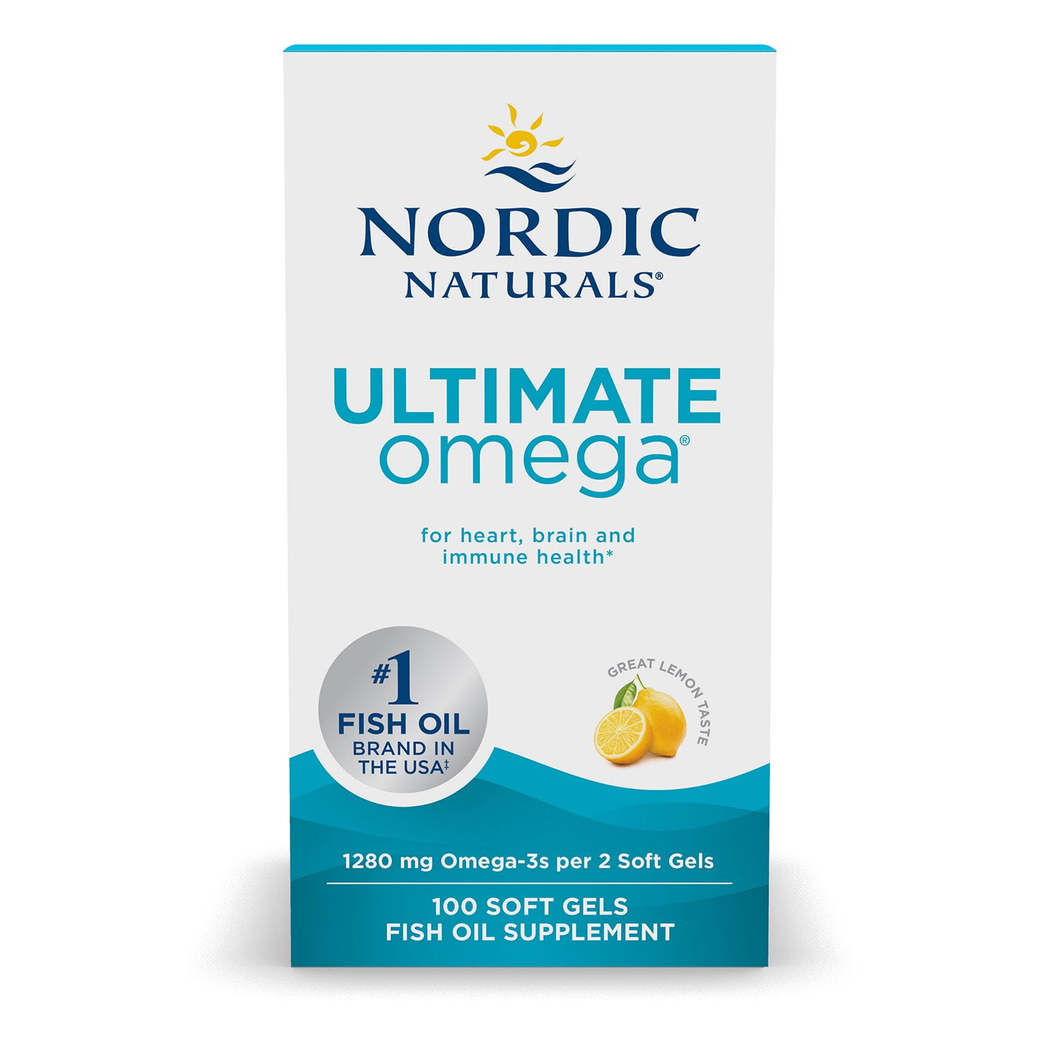 Nordic Naturals Ultimate Omega Fish Oil Softgels, 1280 mg, 100 ct ...