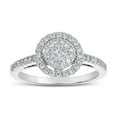 thumbnail image 1 of 0.50 CT. T.W. Halo Diamond Ring in 14K Gold, 1 of 6