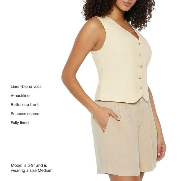 Express Women's Linen Vest - Samsclub.com