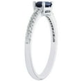 thumbnail image 3 of Baguette Cut Gemstone and 0.10 CT. T.W. Diamond Ring in 14K Gold, 3 of 5