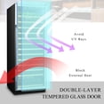 thumbnail image 5 of Lanbo 24 Inch 165 Bottle Single Zone Wine Cooler Fridge, 5 of 16