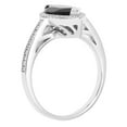 thumbnail image 2 of Marquise Cut Gemstone & .20 CT TW Diamond Ring in Sterling Silver, 2 of 4
