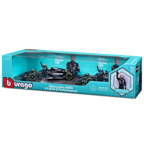 Bburago Formula One Racing 1:24 Race Cars with Driver Figures, 2