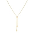 thumbnail image 1 of 20.5" Adjustable Mirror Chain Lariat Necklace in 14K Gold, 1 of 5