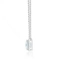 thumbnail image 3 of Lab Created Solitaire Halo Diamond Pendant Necklace in 18K Gold, 3 of 7
