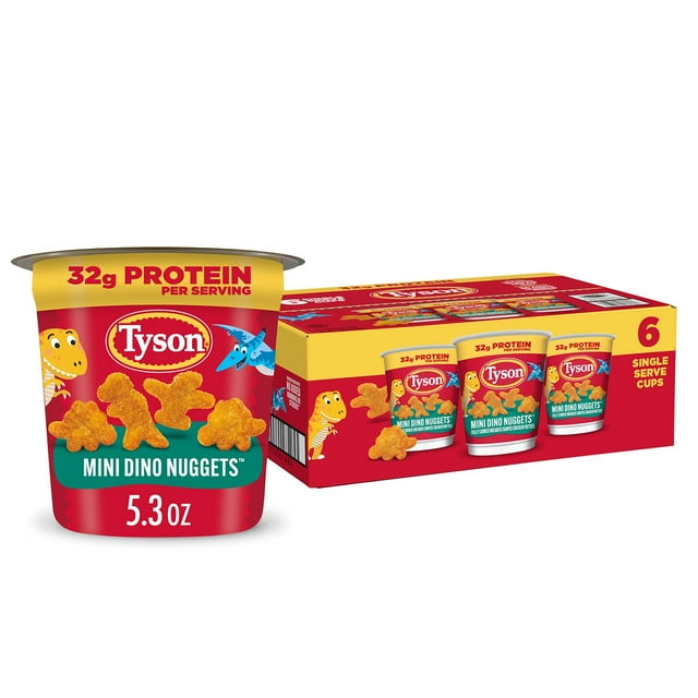 Tyson Mini Dino Chicken Nugget Cup, Frozen, 6 ct.