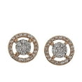thumbnail image 2 of 0.23 CT. T.W. Diamond Halo Earrings in 14K Gold, 2 of 5