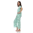 thumbnail image 2 of Flora Nikrooz 2 Piece Short Sleeve Capri PJ Set, 2 of 10