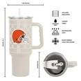 thumbnail image 3 of Logo Brands Cleveland Browns 40 oz. Stainless Steel Tumbler Set, 3 of 6