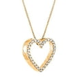 thumbnail image 2 of 0.45 CT. T.W. Diamond Heart Pendant in 14K Gold, 2 of 6