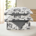 thumbnail image 2 of Member’s Mark 3-Piece Printed Plush Sherpa Comforter Set, 2 of 3
